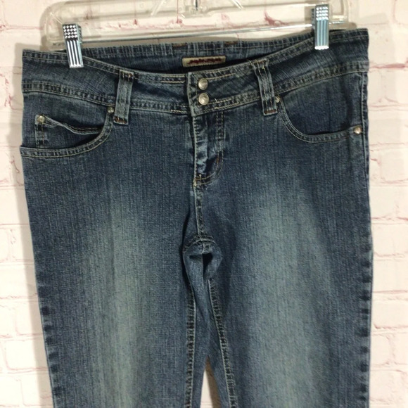Jou Jou Boot Cut Medium Wash Blue Denim Jeans - Size 9/10 - Picture 2 of 10